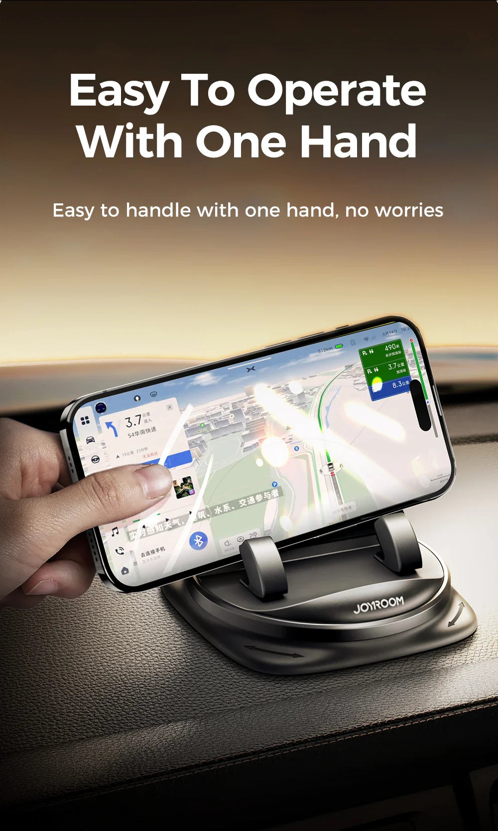 Skanto | Universell 360 Graders Roterende Biltelefonholder