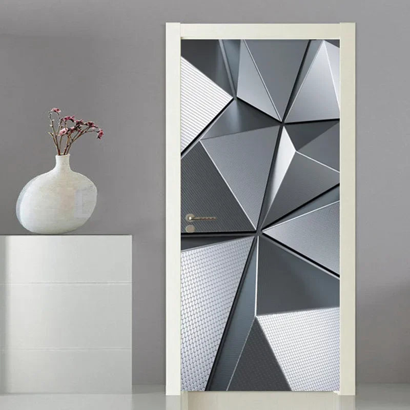 Moderne Abstrakt Perle Geometrisk Dørklistremerke Mural Avtakbar PVC Vinyl Peel N Stick Veggkunst Mural Klistremerke For Innendørs Dører Kreativ DIY Hjem Deko | Skanto