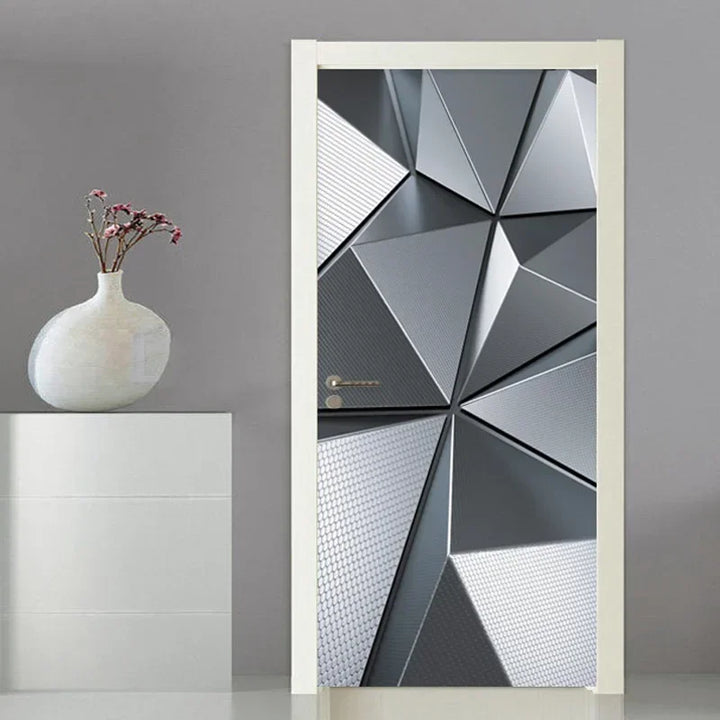 Moderne Abstrakt Perle Geometrisk Dørklistremerke Mural Avtakbar PVC Vinyl Peel N Stick Veggkunst Mural Klistremerke For Innendørs Dører Kreativ DIY Hjem Deko | Skanto