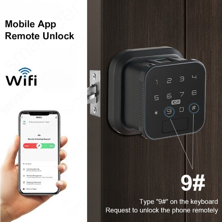 Skanto | Nøkkelfri Inngang Smart Wifi Elektronisk Fingeravtrykk Lås