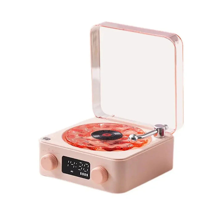 Bluetooth vinylspiller – retro stereo høyttaler med hvit støy & AUX