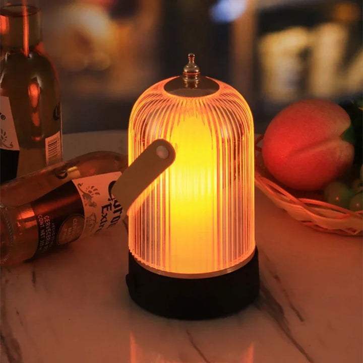 Bærbar Retro Fuglebur Bordlampe – Vintage LED Belysning i Klassisk Design | Skanto