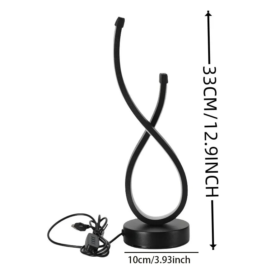 Skanto | Lumoara LED Bordlampe | Dimmbar | 3 Lysfarger | Moderne Design