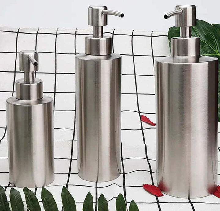 Skanto | Elegant Rustfritt Stål Håndpumpe Såpedispenser 250ml/350ml/550ml