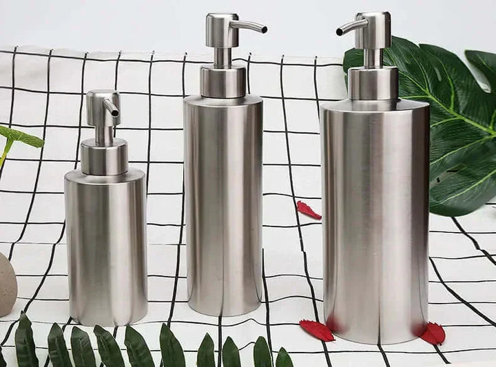 Skanto | Elegant Rustfritt Stål Håndpumpe Såpedispenser 250ml/350ml/550ml