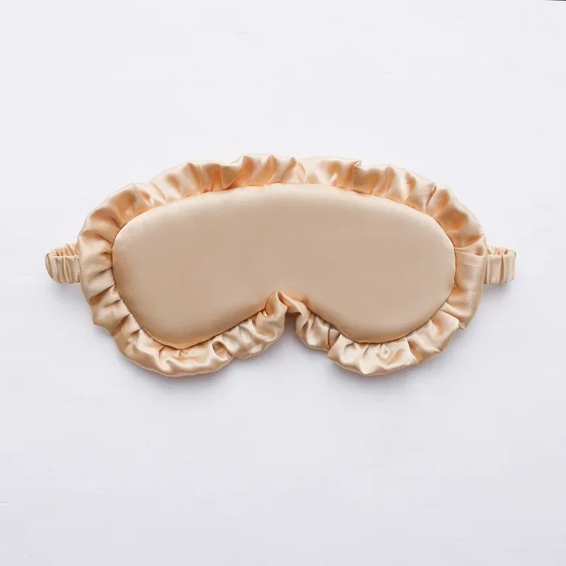 Ruffle Maske - Luksuriøs Silkeaktig Myk Søvnmaska med Volanger Skanto