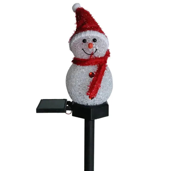 Solcel-drevet Snømann Lampe - SolarSnow | Skanto