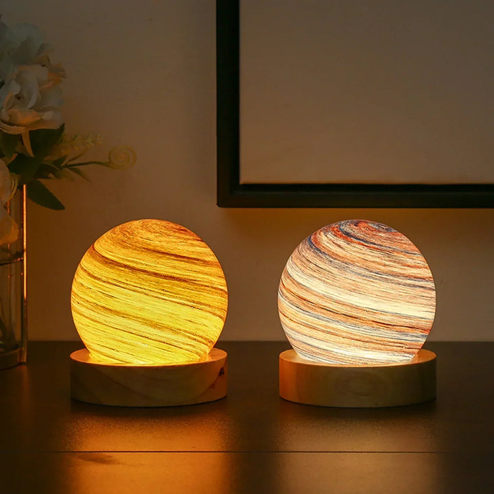 KosmosGlow - 3D Krystallplaneter Nattlampe | Skanto