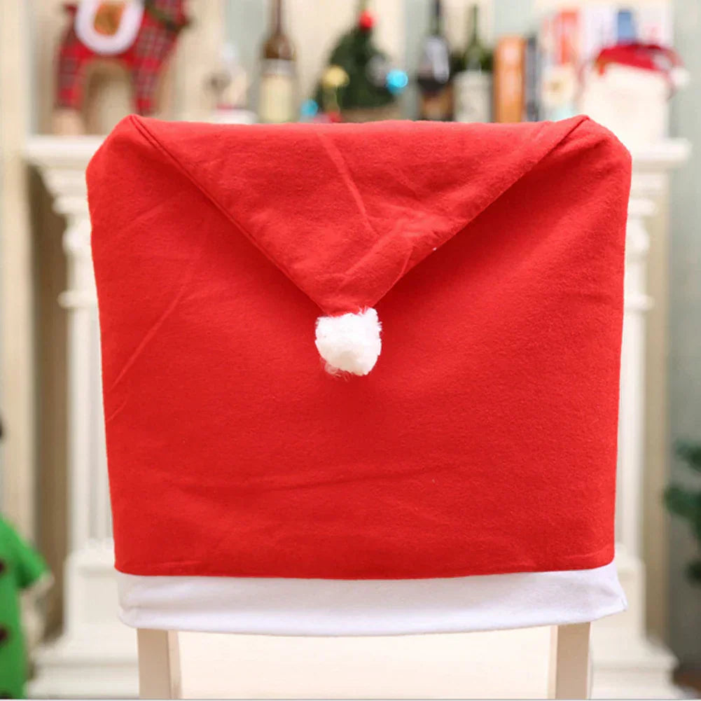 Skanto | SantaSeat Jule Stoltrekk – Sett med Dekorative Stoltrekk med Santa Design