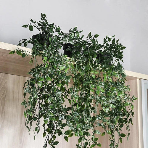 Skanto | VerduraLine Kunstig Plante Henge | Eviggrønn & Vedlikeholdsfri | 90 cm Dekorasjon | Friskt Naturlig Design