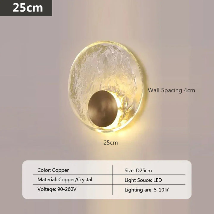 CrystalLuxe - Elegant LED Krystall Vegglampe Skanto
