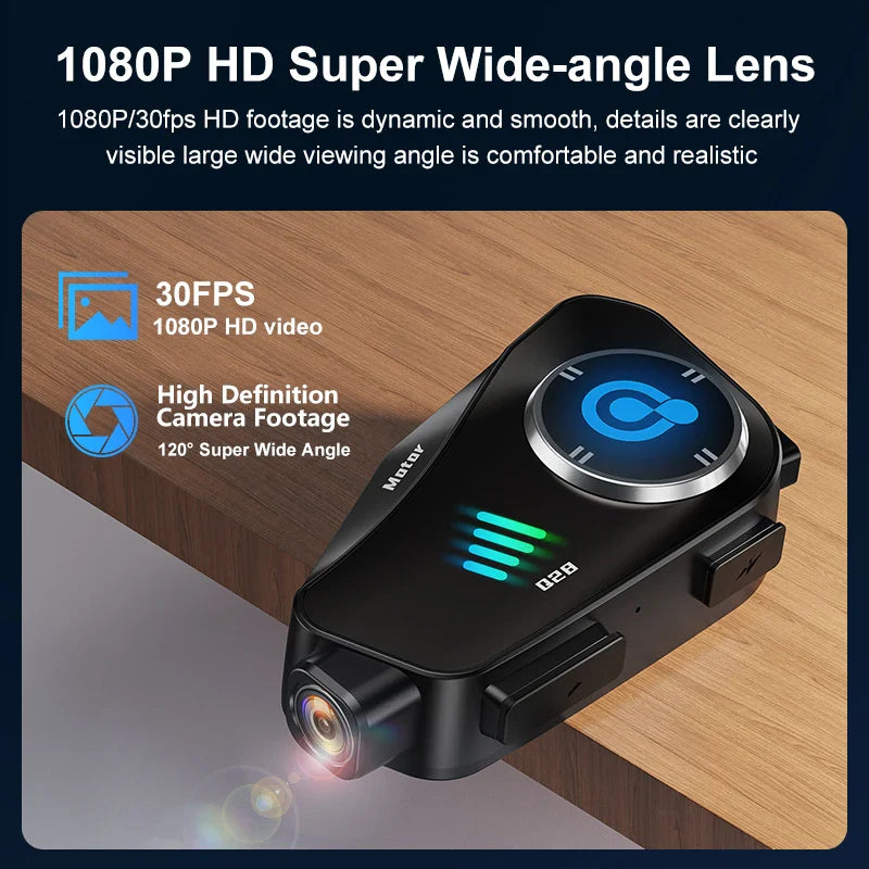 Skanto | Bluetooth Motorsykkelhjelm Kamera 1080P HD Vanntett – ApexRide