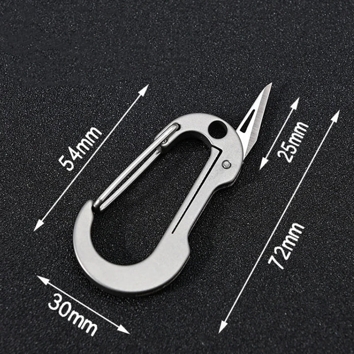 Titanium Alloy EDC Multi-Tool Nøkkelring Kniv | Skanto