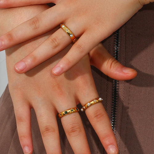 Skanto | 18k Stjerne & Stein Inkludert Ring