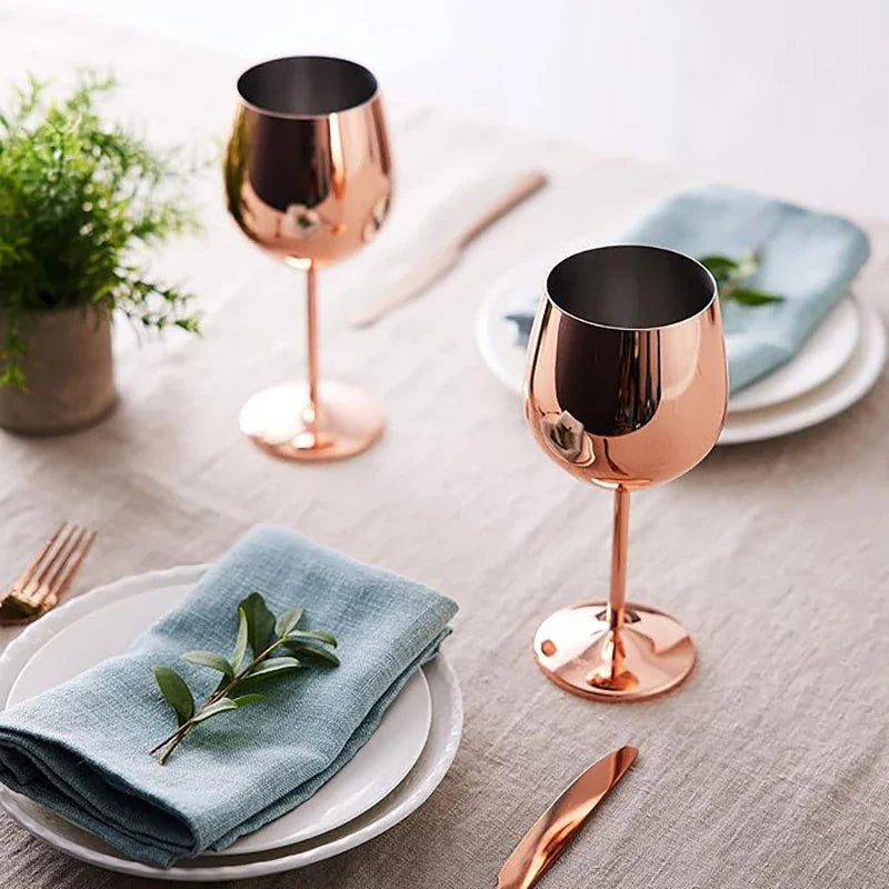 Skanto | Rustfritt Stål Glass (Sett med 6)