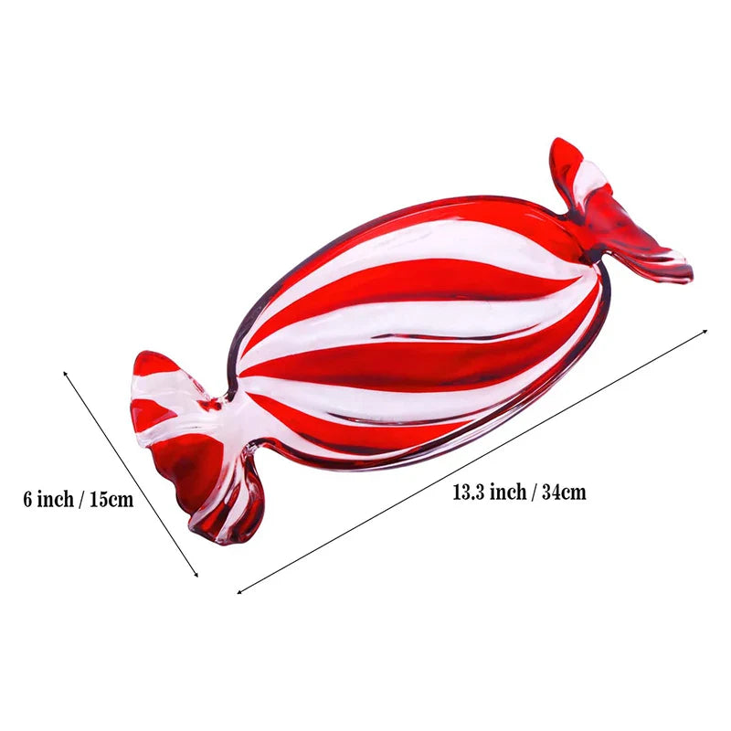 Godteri-formet Glass Snack Tallerken