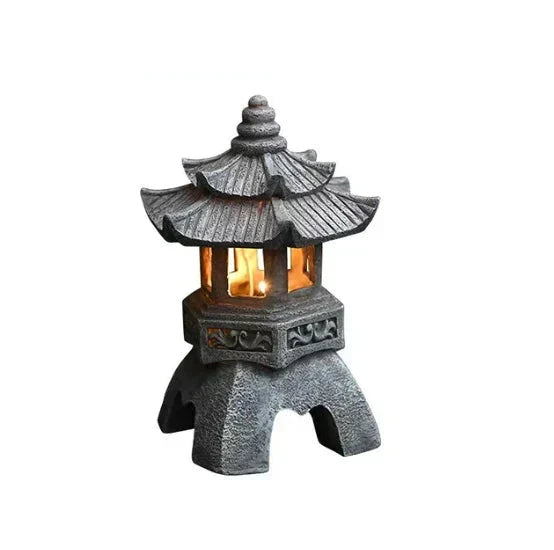 Japansk hage lantern - Værbestandig LED utendørs belysning for Zen hager | Skanto