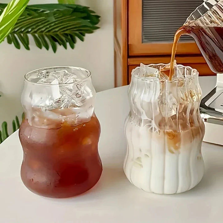 Varmebestandig ribbet tumbler 4-delt sett Skanto