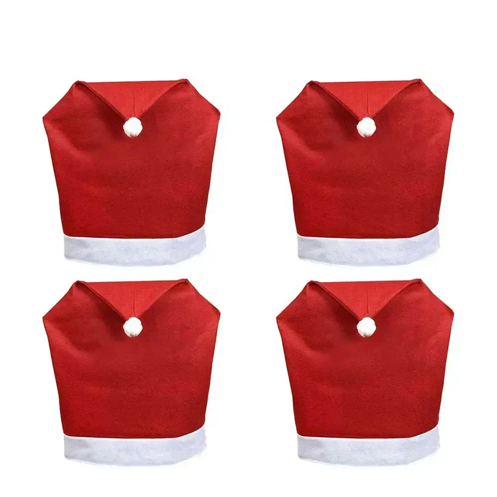 Skanto | SantaSeat Jule Stoltrekk – Sett med Dekorative Stoltrekk med Santa Design
