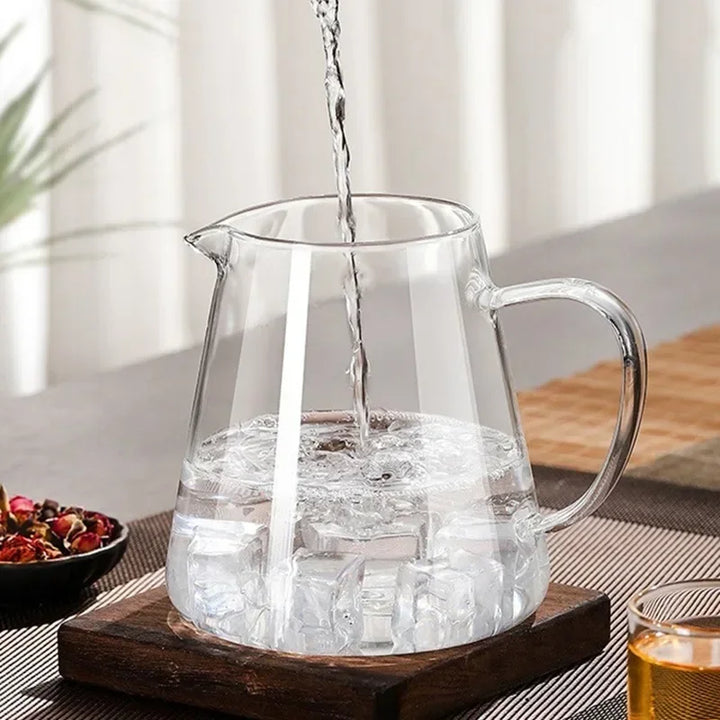 Skanto | 450ml-950ml Varmeresistent Glass Teapot – Rustfritt Stål Tefilter, Blomsterkjele for Kung Fu Te, Puer og Oolong Te