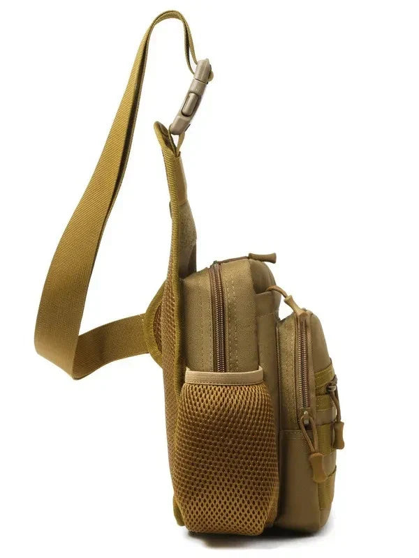 Multi-Lomme Crossbody Kompakt Fottur Brystveske | Skanto