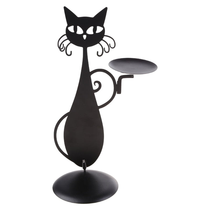 Midnight Panther - Mystisk svart kattelysholder Skanto