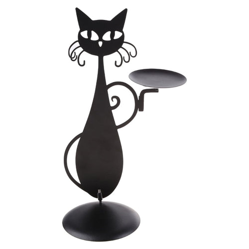 Midnight Panther - Mystisk svart kattelysholder Skanto
