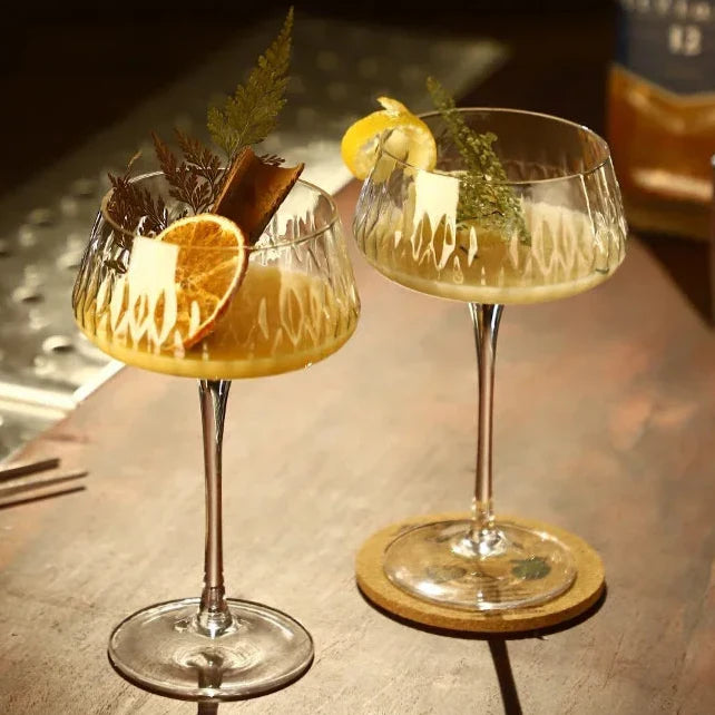 Elegant 2-delt Cocktail Coupe Sett Skanto