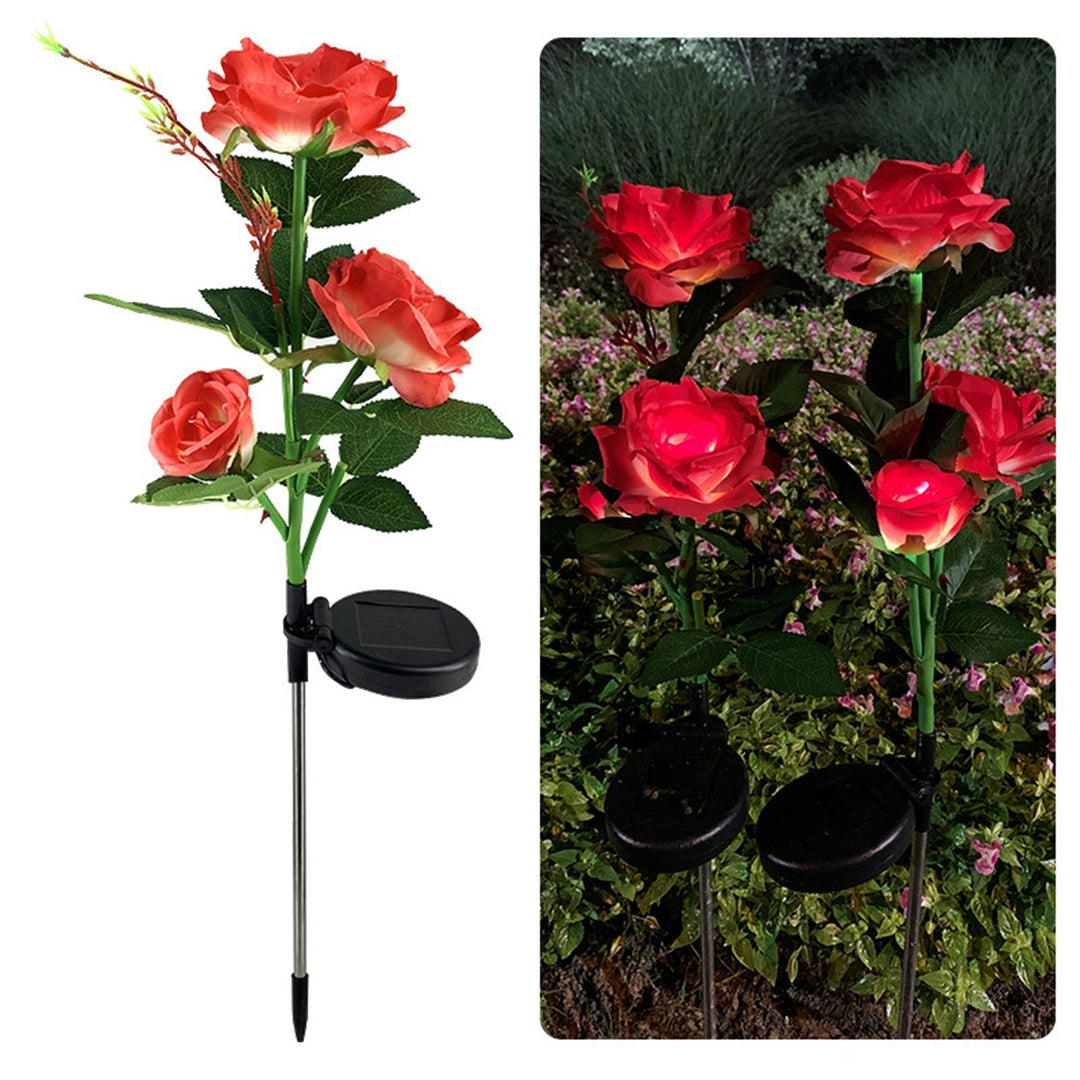 LED Solcelle Rose Dekorativ Lys | Skanto