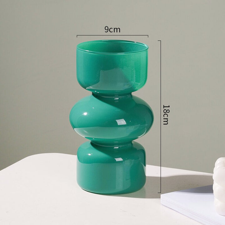 Skanto | Glass Dyre Vase - Flerfarget