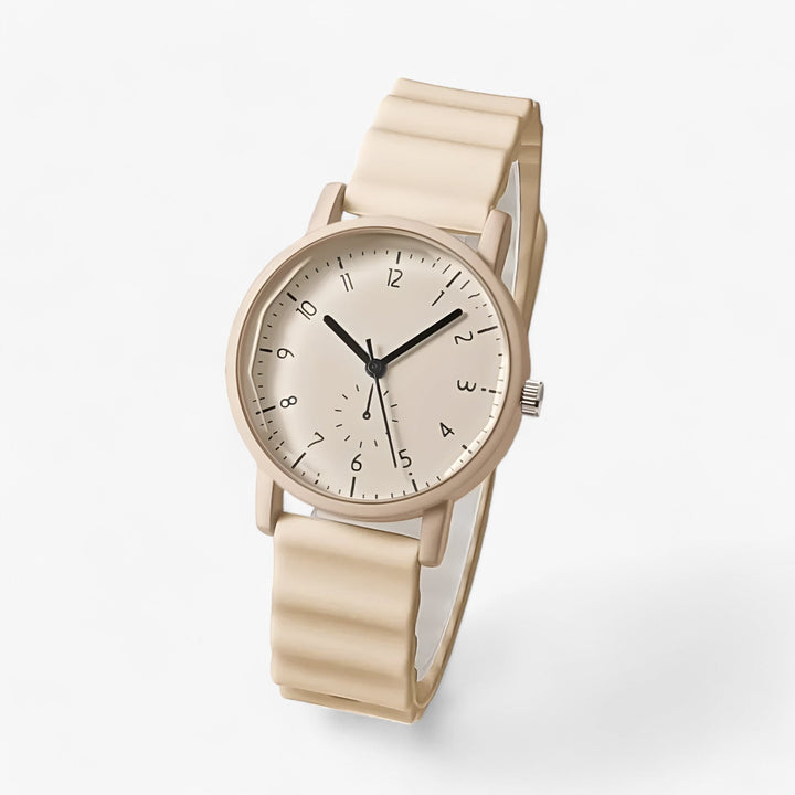 Skanto | Mina Jelly Watch – Fargerik Kvarts Klokke med Elegant Silikon Bølgesnor