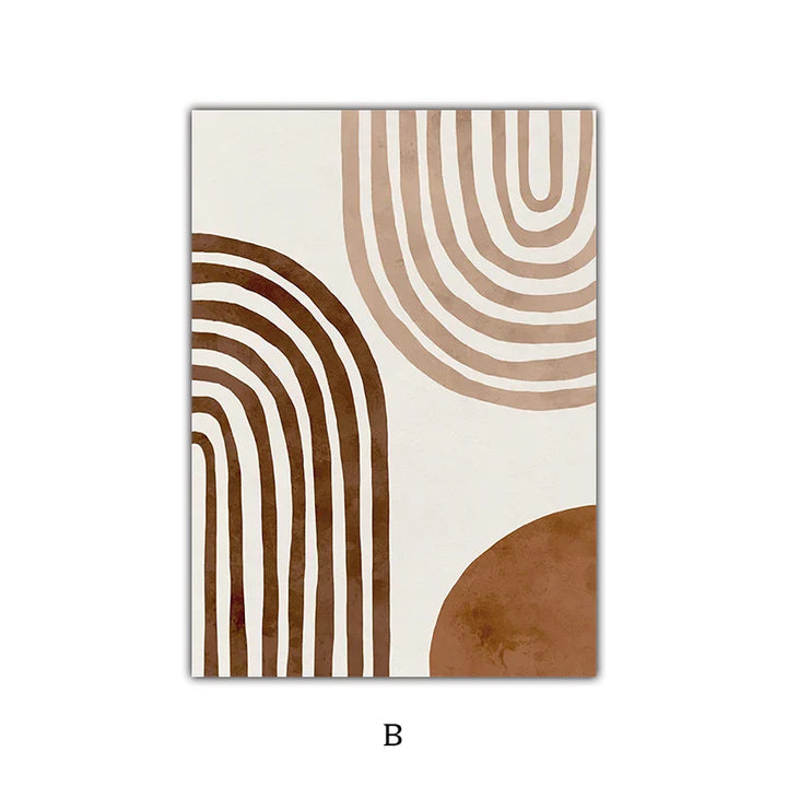 Enkel Natur Floral Landskap Galleri Veggkunst Fine Art Lerret Utskrifter Minimalistiske Nordiske Bilder For Stue Skandinavisk Hjem Dekor | Skanto
