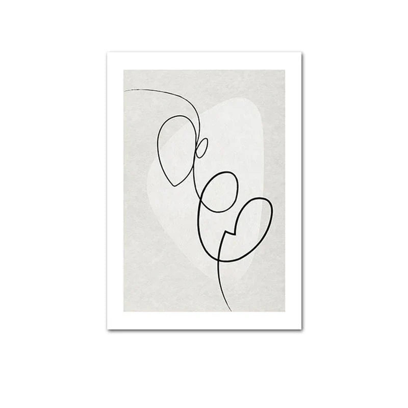 Skandinavisk Minimalistisk Geometrisk Mørke Nøytrale Farger Veggkunst Fine Art Lærred Utskrifter Moderne Abstrakte Bilder For Stue Hjem Dekor | Skanto
