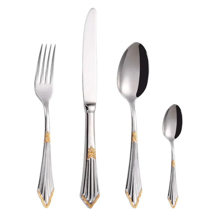 Skanto | Elegant bestikksett i gulldesign