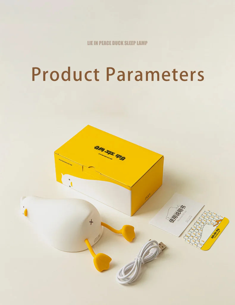 Skanto | QuackyGlow LED And Mood Light | Morsom Nattlampe | LED Dekorasjon for Hjem & Barnerom