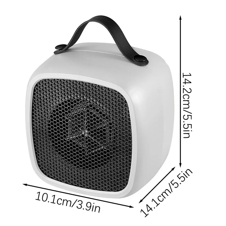 Skanto | Mini PTC keramisk varmeapparat | 500W | Rask og stille | Overopphetingsbeskyttelse | Kompakt for innendørsbruk