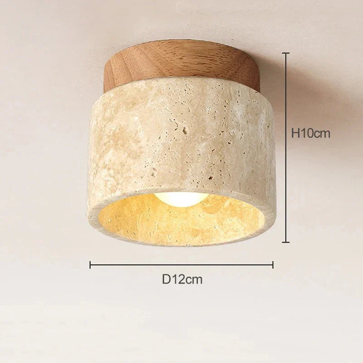 Skanto | Wabi Sabi Gult Marmor Taklampe