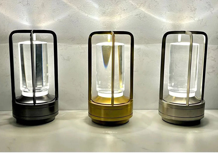 Skanto | Oppladbar Trådløs LuxuryGlow Bordlampe - Elegant Trådløs Lampe for Enhver Stemning