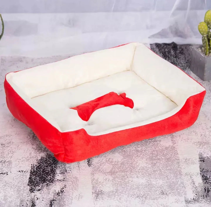 Moderne og koselige linstoff hundeseng Skanto