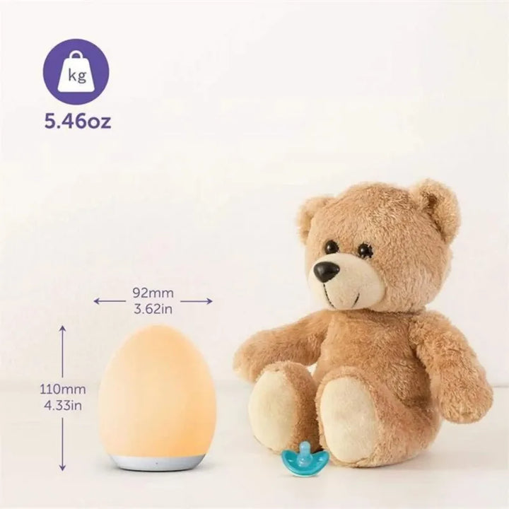 Skanto | Lumiboo Nattlys | RGB & Varme hvit | Berøringskontroll | 100t Batteri | 12 × 10 cm | Barnerom og barnerom