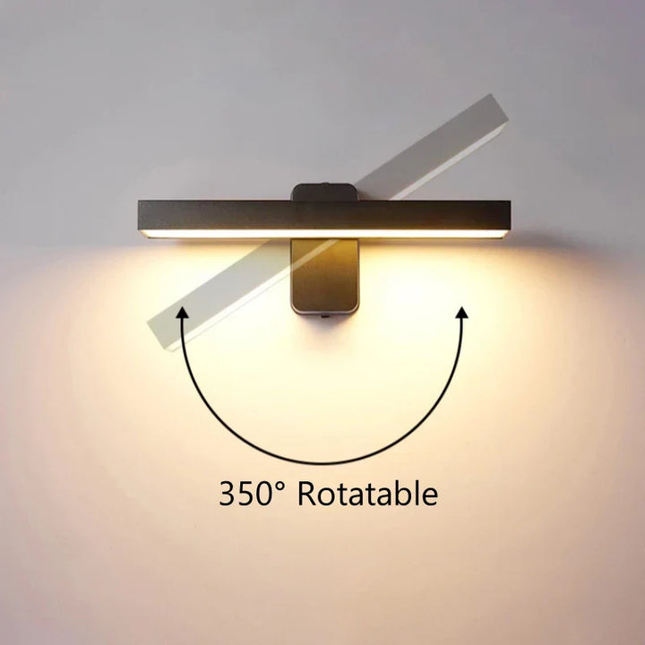 Skanto | LED Utendørs Vegglampe VarioLux | Bevegelsessensor & IP65 | Rotérbar | 30–50 cm