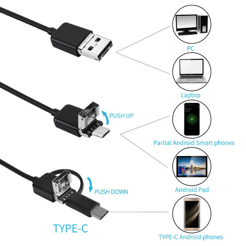 Skanto | USB Endoskop Vanntett Inspeksjonskamera