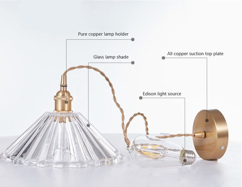 Skanto | Nordisk Brilliance Gjennomsiktig Glass Pendellampe