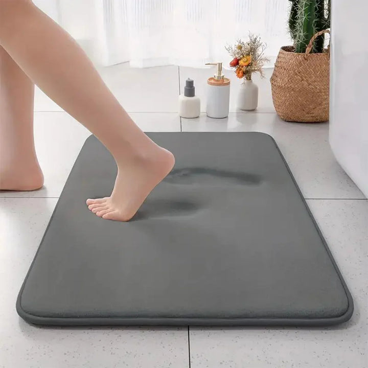 Skanto | Tjukk Enkel Anti-Sklibadmatte laget av Flanell med Absorberende Kapasitet