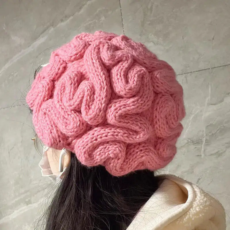 Skanto | Too Much IQ Strikket Hjerne Beanie