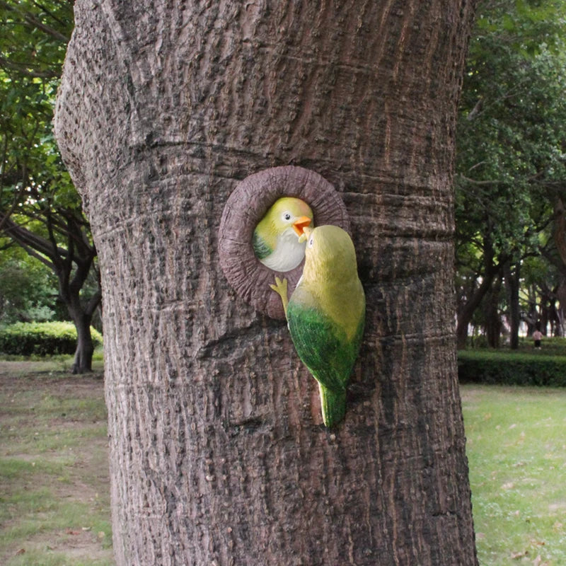 Lovebirds Tree Hug Wall Hanging Decor | Skanto