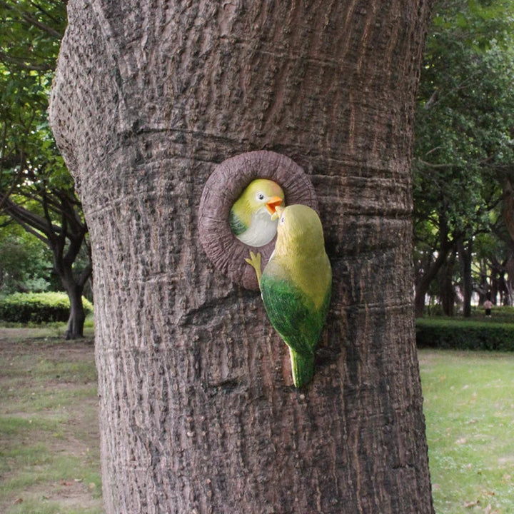 Lovebirds Tree Hug Wall Hanging Decor | Skanto
