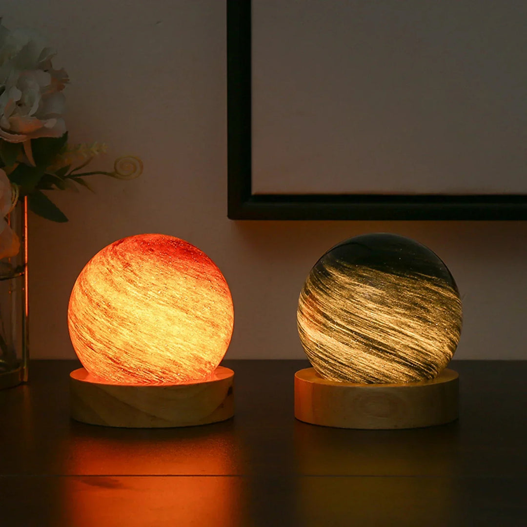 KosmosGlow - 3D Krystallplaneter Nattlampe | Skanto