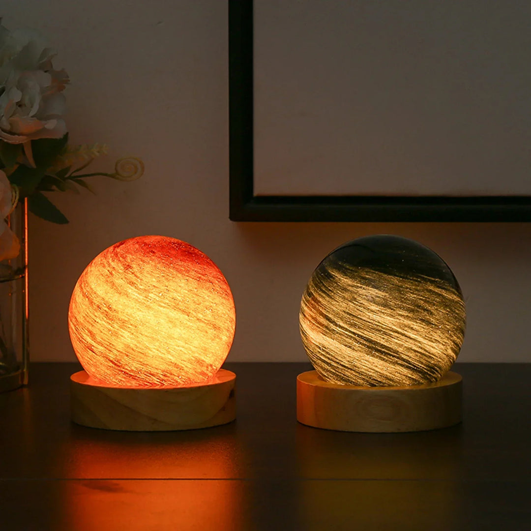3D Krystall Planet Atmosfære Nattlampe | Skanto