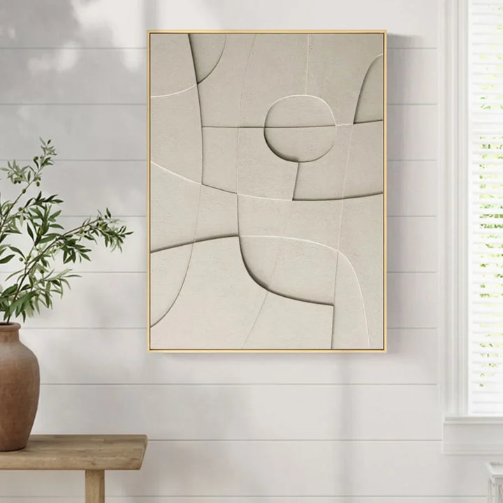 Abstrakt Minimalistisk 3d Design Veggkunst Kunstneriske Lerretstrykk Bilder For Moderne Leilighet Stue Spisestue Hjemmekontor Dekor | Skanto